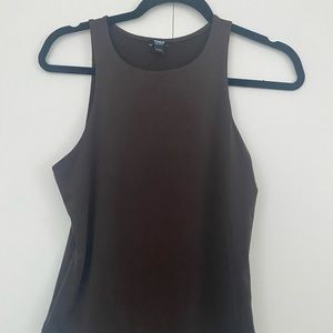 Brown high neck bodysuit